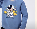 迪士尼（Disney）童裝保暖兒童衛衣男女童羊胎絨上衣   墨鏡米奇-靛藍   140    曬單實(shí)拍圖