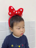 語(yǔ)嬉新年紅色兒童頭飾可愛(ài)蝴蝶結發(fā)箍女童拍照裝扮寶寶馬年表演頭箍萌 2#波點(diǎn)蝴蝶結發(fā)箍 無(wú)規格 曬單實(shí)拍圖