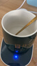 55度暖暖杯 重力感應自動(dòng)智能恒溫杯墊 家用熱牛奶保溫插電款底座 55度恒溫杯墊（綠色） 曬單實(shí)拍圖