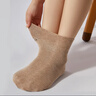 足力健襪子女秋冬長(cháng)襪大碼松口襪腳胖中老年人中筒襪10A抗菌防臭襪 曬單實(shí)拍圖