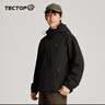 探拓(TECTOP)沖鋒衣 男三合一抓絨內膽保暖防寒服 277 男款黑色 2XL 曬單實(shí)拍圖