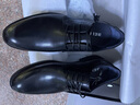百麗商務(wù)皮鞋男牛皮革通勤正裝皮鞋婚鞋A0558CM1 黑色2 42 曬單實(shí)拍圖