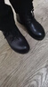 他她（TATA）休閑馬丁靴女平底短靴子冬7BJ48DD4 黑色（絨里） 35 曬單實(shí)拍圖