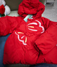 巴拉巴拉童裝兒童羽絨服女童2025新款紅色拜年服寶寶女寶保暖春裝國風(fēng)外套 曬單實(shí)拍圖
