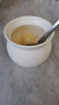 佩爾森小瓦罐陶瓷燉盅隔水燉燕窩蒸湯盅帶蓋一人食蒸蛋碗白色 500ml 曬單實(shí)拍圖