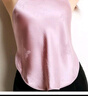 絲界真絲緞面提花肚兜成人性感吊帶背心100%桑蠶絲女情趣貼身內衣睡衣 紫色 曬單實(shí)拍圖