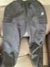 特步童裝兒童輕盈保暖三防科技山系配色【暖殼工裝褲】 丹青黑 140 曬單實(shí)拍圖