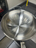 WMF福騰寶無(wú)涂層不銹鋼炒鍋304不銹鋼平底電磁爐明火通用金剛30cm 曬單實(shí)拍圖