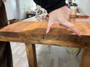 博雅大師榆木桌子實(shí)木書(shū)桌大板桌餐桌電腦桌寫(xiě)字臺實(shí)木桌長(cháng)條桌老榆木茶桌 160*70*75（長(cháng)寬高） 曬單實(shí)拍圖
