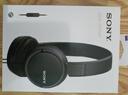 索尼（SONY） MDR-ZX110AP 耳機頭戴式重低音手機電腦游戲有線(xiàn)耳機學(xué)生上網(wǎng)課學(xué)習辦公耳麥 黑色 曬單實(shí)拍圖