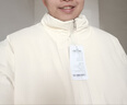 真維斯（Jeanswest）加厚百搭棉襖男女同款棉服冬季保暖面包服2026新款情侶款棉衣外套 米白 純色 XL 曬單實拍圖