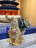琢匠戰馬原創(chuàng  )diy大玩家金屬人仔坐騎四肢可動(dòng)馬年文玩辦公室書(shū)房擺件 戰馬【盔甲版】+江山石底座 曬單實(shí)拍圖