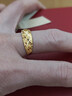 周六福足金999滿(mǎn)天星黃金戒指女送長(cháng)輩計價(jià)AA014209  活口12號 約3.52g 曬單實(shí)拍圖