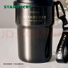 星巴克（Starbucks）咖啡寶藏咖啡杯流金款雙飲口不銹鋼杯365ml車(chē)載水杯圣誕禮物 曬單實(shí)拍圖