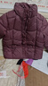 花花公子（PLAYBOY）品牌九江羽絨服女士 2025秋冬季新款小個(gè)子保暖立領(lǐng)休閑加厚外套 紫紅色【立領(lǐng)】 L  建議105-120 曬單實(shí)拍圖