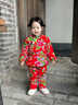 班吉熊嬰兒秋冬加厚東北大花棉襖寶寶冬季保暖棉服兒童喜慶拜年棉衣套裝 【兩件套】紅色大花襖棉衣 加厚 90 （尺碼偏小 建議拍大一碼） 曬單實(shí)拍圖