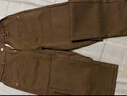 皮爾卡丹（pierre cardin）褲子男秋冬高檔輕奢彈力休閑褲男裝時(shí)尚松緊腰長(cháng)褲 咖色  32  曬單實(shí)拍圖