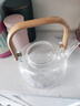 茶沿煮茶壺單壺玻璃燒水壺耐高溫提梁壺明火泡茶水分離圍爐養生花茶具 曬單實(shí)拍圖
