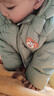 G.duck小黃鴨冬季加絨加厚寶寶羽絨棉服童裝衣嬰幼兒發(fā)光卡通連帽外套 升級版加絨亮燈 綠色 100 碼【建議身高80-90cm】 曬單實(shí)拍圖
