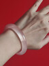 周大生粉水晶手鐲 白月光玉髓手鐲 清透細膩精致百搭送女友生日禮物 粉水晶手鐲53-54# 曬單實(shí)拍圖