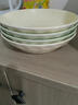 奶油風(fēng)雙色混搭陶瓷餐具家用中式餐具米飯碗小碗菜盤(pán)陶瓷餐具套裝 奶油風(fēng)石頭紋8英寸盤(pán)4只（混搭） 曬單實(shí)拍圖