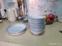 顏來(lái)景德鎮陶瓷碗具歐式輕奢碗碟組合金邊家用骨瓷米飯碗釉中彩吃飯碗 漸變灰6英寸高腳腕4個(gè) 曬單實(shí)拍圖
