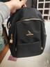 雙肩包女2025新款潮旅游輕便大容量旅行逛街防水牛津布背包單肩包 黑色 曬單實(shí)拍圖