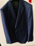 雅戈爾（YOUNGOR）套西上衣男630F款二粒單排扣修身版商務(wù)西服純綿羊毛舒適易打理 深藍 M 170/92A 曬單實(shí)拍圖