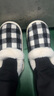 樸西棉拖鞋男秋冬季2025新款包跟棉拖居家男鞋家用室內防滑防臭棉鞋 黑白格 42 （42-43） 曬單實(shí)拍圖