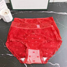 貓人紅色內褲女士性感蕾絲2025新款貴婦本命年圣誕結婚禮物女生三角褲 【紅運桃花+圓滿(mǎn)波點(diǎn)+流光刺繡】 3條 M 【80-110斤】 曬單實(shí)拍圖