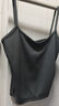 薩肯貓（SAKENMAO）歐美復古辣妹性感低胸吊帶背心女夏季設計感百搭顯瘦短款上衣 灰色 L 曬單實(shí)拍圖