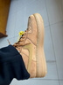 耐克NIKE女空軍一號AF1 新年禮物 運動(dòng)鞋FZ7372-200小麥色38.5 曬單實(shí)拍圖