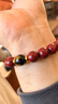 普陀山高含量朱砂手串紫金砂本命佛925銀手鏈轉運珠情侶生日禮物 曬單實(shí)拍圖