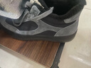 熱風(fēng)（Hotwind）男鞋冬季新款男士加絨高幫板鞋復古拼接休閑鞋增高鞋子 72黑灰 41 曬單實(shí)拍圖