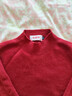 恒源祥100%山羊絨衫女式半高領(lǐng)純色百搭秋冬保暖毛衣打底針織衫上衣 曬單實(shí)拍圖