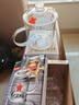 唯銘諾（WEIMINGNUO）花茶杯家用水杯 辦公室懷舊茶杯耐高溫玻璃杯咖啡杯 復古大茶缸 曬單實(shí)拍圖