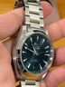 歐米茄海馬系列150米至臻天文臺自動(dòng)機械潛水男表41mm 220.10.41.21.03.004銀字 鋼帶 曬單實(shí)拍圖