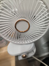 VEZO【支持米家App智控】桌面usb小風(fēng)扇辦公室學(xué)生宿舍床上車(chē)載戶(hù)外嬰兒車(chē)夾式小型電扇臺式大風(fēng)力制冷 【冰川白】超長(cháng)續航丨充插兩用丨五檔大風(fēng)力 曬單實(shí)拍圖