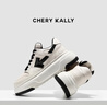 CHERY KALLY經(jīng)典時(shí)尚板鞋女士小白鞋厚底增高休閑鞋XB574 曬單實(shí)拍圖
