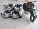 一壺四杯茶壺套裝 大容量玻璃茶杯帶濾網(wǎng)耐高溫水壺茶具無(wú)底座 1000ML一壺+四杯套裝 1件 曬單實(shí)拍圖