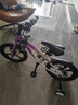 鳳凰兒童自行車(chē)兒童山地學(xué)生車(chē)小孩單車(chē)帶輔助輪3-6-10-12歲小中大童 烏梅紫丨單速一體輪+雙碟剎+禮包 16寸（適合身高105-115cm） 曬單實(shí)拍圖