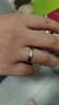 PT950鉑金戒指男女結婚鉆戒經(jīng)典尾戒指環(huán)情侶對戒520七夕生日禮物 開(kāi)口可調節男-輕奢款 曬單實(shí)拍圖