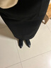 復合加絨加厚半身裙女秋冬百搭小個(gè)子氣質(zhì)款開(kāi)叉彈力中長(cháng)款包臀 黑色【長(cháng)裙加絨款】 L 【建議100-110斤】 曬單實(shí)拍圖