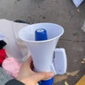 樂(lè )視TV D100錄音大喇叭戶(hù)外手持宣傳可充電喊話(huà)器擴音器便攜式大聲公高音擺地攤收款小麥克風(fēng) 曬單實(shí)拍圖