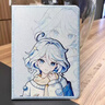 原神適用蘋(píng)果二次元原神ipad10.2寸air6平板電腦保護套筆槽matepad11華為SE榮耀6/7小米67remi殼聯(lián)想小 新款蠶絲紋  冬裝芙芙 華為MatePad Air (12英寸) 曬單實(shí)拍圖