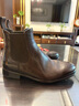 dreambox鈞博石洗馬皮極簡(jiǎn)風(fēng)切爾西靴2025秋冬新款皮靴純手工高端男士短靴 雅黑色 38 男碼 曬單實(shí)拍圖