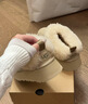 UGG EVERSHEEPSKINS桑坡新款2025塔茨勒UGG增高冬季女鞋厚底保暖雪地靴羊毛皮毛一體 栗色 37 曬單實(shí)拍圖