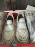足力健正品老人鞋女網(wǎng)面透氣單鞋防滑一字帶蕾絲媽媽鞋一腳蹬布鞋 曬單實(shí)拍圖