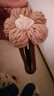 毛線(xiàn)花朵大號鴨嘴夾秋冬發(fā)夾女后腦勺裝飾夾文藝復古頭飾發(fā)夾 【淺咖大花鴨嘴夾】1個(gè) 曬單實(shí)拍圖