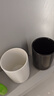 全季酒店同款洗漱杯家用衛生間情侶刷牙缸杯子賓館陶瓷漱口杯套裝 黑白一對 曬單實(shí)拍圖